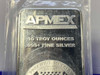 *APMEX Pure 10oz Silver Bar *10 Troy Ounces* 999 Fine Silver -Factory Sealed