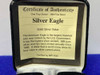 *American Silver Eagle -2000 Issue- Orig Case & COA *1 Troy Ounce Silver*