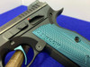 CZ Shadow 2 SA 9mm Luger Black 4.89" *EYE CATCHING BLUE ALUMINUM GRIPS*