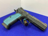 CZ Shadow 2 SA 9mm Luger Black 4.89" *EYE CATCHING BLUE ALUMINUM GRIPS*