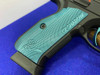 CZ Shadow 2 SA 9mm Luger Black 4.89" *EYE CATCHING BLUE ALUMINUM GRIPS*