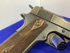 1918 Colt 1911 US Army .45 ACP Blue 5" *ICONIC LATE WWI 1911* Superb