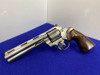 1970 Colt Python Nickel 6" -DESIRABLE COLT CUSTOM SHOP EXAMPLE-  