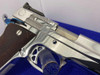 *Smith Wesson 945-1 PC .45ACP 5" - MIRRORED STAINLESS - FIRE BLUE ACCENTS