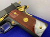 *Colt Government .45ACP 5" *STUNNING GOLDEN ACCENTS* Mint Example