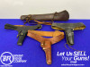 *Mixed Leather Holsters, Scabbard & Sling Lot *VINTAGE LEATHER FIELD GEAR*