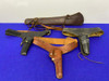 *Mixed Leather Holsters, Scabbard & Sling Lot *VINTAGE LEATHER FIELD GEAR*