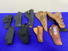 *Mixed Handgun Holsters Lot (9) *ROSSI, BUCHEIMER, BRAUER BROS, ETC*