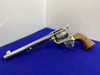 1980 Colt Single Action Army 44Spl 7.5 -STUNNING NICKEL FINISH- NOS Example