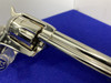 1980 Colt Single Action Army 44Spl 7.5 -STUNNING NICKEL FINISH- NOS Example