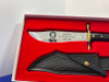 Case Jim Bowie 200th Anniversary Bowie Knife Display *Set COLLECTOR PIECE*