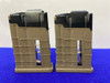 TWO 10-Round *MDT AICS FDE POLYMER/BLK STEEL SHORT ACTION MAGAZINE* 308 Win
