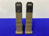TWO 10-Round *MDT AICS FDE POLYMER/BLK STEEL SHORT ACTION MAGAZINE* 308 Win