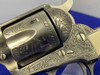 Colt Single Action Army .45 Colt -JERRY HARPER MASTER HAND FLORAL ENGRAVED-