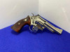 1968 Smith Wesson 19-2 .357 Mag Nickel 4" *PINNED & RECESSED COMBAT MAGNUM*