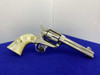 1960 Colt Single Action Army .45 Nickel 4.75" *DESIRABLE EARLY SECOND GEN*