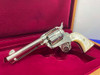 1992 Colt Single Action Army 45 Nickel 4.75 *GENUINE MOTHER OF PEARL GRIPS*