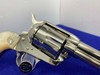 1992 Colt Single Action Army 45 Nickel 4.75 *GENUINE MOTHER OF PEARL GRIPS*