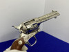 Colt SAA .44-40 Nickel 4.75" -FACTORY "C" CLASS SCROLL ENGRAVED- 31 of 40