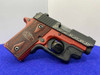 Sig Sauer P238 Lady .380 ACP 2.7" *RED CERAKOTE FINISH w/ ENGRAVED ARTWORK*
