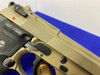 Beretta M9 9mm Flat Dark Earth 4.9" *INTEGRATED CRIMSON TRACE LASER GRIPS*