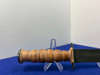USMC Combat Fighter Knife w/ Leather Sheath & Box *MILITARY STYLE*