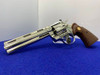1981 Colt Python .357 Mag 6" -GORGEOUS NICKEL FINISH- Vintage Snake