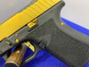 Custom Combat Armory 9mm Gold/Bronze 4" *SEEBEE ENGRAVED REAR SLIDE PLATE*