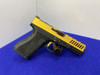 Custom Combat Armory 9mm Gold/Bronze 4" *SEEBEE ENGRAVED REAR SLIDE PLATE*