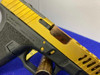 Custom Combat Armory 9mm Gold/Bronze 4" *SEEBEE ENGRAVED REAR SLIDE PLATE*