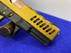 Custom Combat Armory 9mm Gold/Bronze 4" *SEEBEE ENGRAVED REAR SLIDE PLATE*