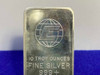 (1)* Engelhard -VINTAGE 10oz SILVER BAR- Very Collectable *10 Troy Ounces*
