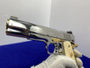Colt Delta Elite 10mm 5" *MIRRORED BRIGHT STAINLESS WITH GOLD ACCENTS*