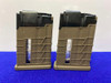 TWO 10-Round *MDT AICS FDE POLYMER/BLK STEEL SHORT ACTION MAGAZINE* 308 Win-GID1171143798
