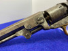 1864 Colt 1849 Pocket .31 White 5" -ANTIQUE BLACK POWDER REVOLVER- Amazing 