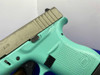 Glock 43 9mm Aluminum/Robin Egg 3.41" *POPULAR SUBCOMPACT HANDGUN*