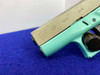 Glock 43 9mm Aluminum/Robin Egg 3.41" *POPULAR SUBCOMPACT HANDGUN*