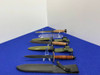 Military Style Fixed Blade Knife Lot 3 w Sheaths *FIELD READY*