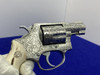 Smith Wesson 60 No-Dash .38SW Spl *MASTER HAND ENGRAVED* Genuine Stags