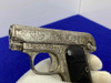 1913 Colt M1908 Pocket Hammerless -FULL COVERAGE FLORAL SCROLL ENGRAVED-