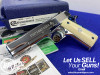 Colt Government .45 ACP 5"*STUNNING BRIGHT STAINLESS W/ FIRE BLUE ACCENTS*