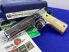 Colt Government .45 ACP 5"*STUNNING BRIGHT STAINLESS W/ FIRE BLUE ACCENTS*