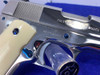 Colt Government .45 ACP 5"*STUNNING BRIGHT STAINLESS W/ FIRE BLUE ACCENTS*