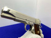 1981 Colt Government Series 70 .45acp *ABSOLUTELY GORGEOUS NICKEL MODEL*