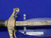 M.C. Lilley Fraternal Sword Solingen Blade Etched Knights* QUALITY DISPLAY*