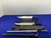 Bowie Knife Lot w/Medieval Sword & Sheaths*QUALITY COMPLETE LOT*