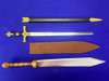 Lot of 2 Historical Replica Sword Sets *LEGENDARY SWORD REPLICAS*