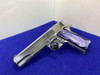 Colt Custom Government 38Super *DESIRABLE "ELCEN" FACTORY BRIGHT STAINLESS*