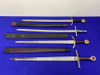 Lot of 4 Decorative Medieval-Style Swords *MEDIEVAL SWORD COLLECTION*