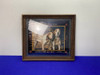 Framed Vintage Winchester 1907 "Bear Dogs" Advertising Poster *POORE ART*